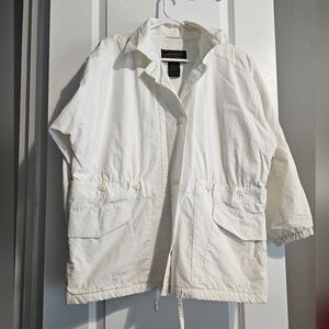Eddie Bauer White Cotton Jacket